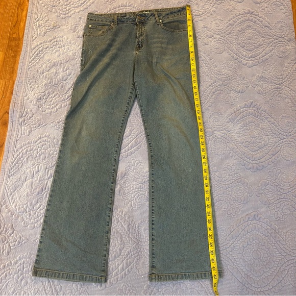Votre Nom Jeans with rhinestone.  Size 12 - Picture 9 of 10